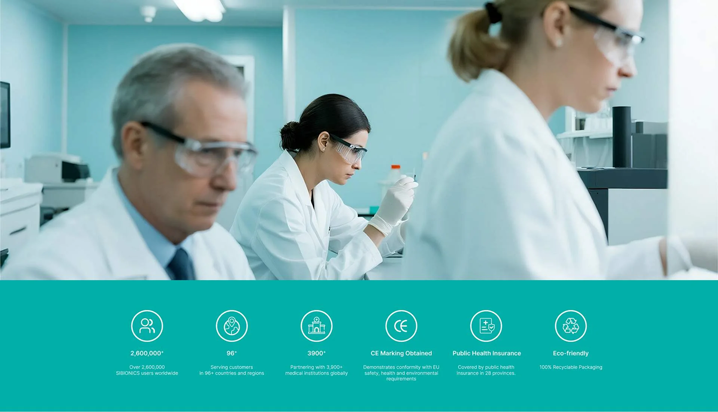 Equipo Sibionics y certificaciones